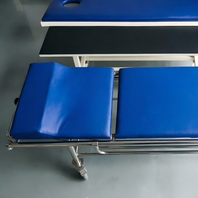 Foldable Non-Magnetic MRI Stretcher with 200 Kg Weight Capacity and Built-In IV Tree for Medical Transport