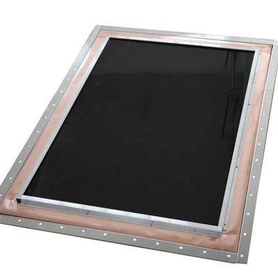 Black Coated Brass Wire Mesh Radio Frequency Isolation Window Applicable to Communication Facilities Demanding EMI Suppression Systems