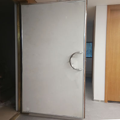 باب محمي بالاتصالات الراديوية مع فعالية الحماية 100dB الإطار الخشبي وتصميم فتح أفقي لغرف التصوير بالرنين المغناطيسي