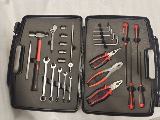 Tool Box Set Non Magnetic Tool Kit Non Magnetic Stainless Steel Silver With Black Handles Durable and for Industrial