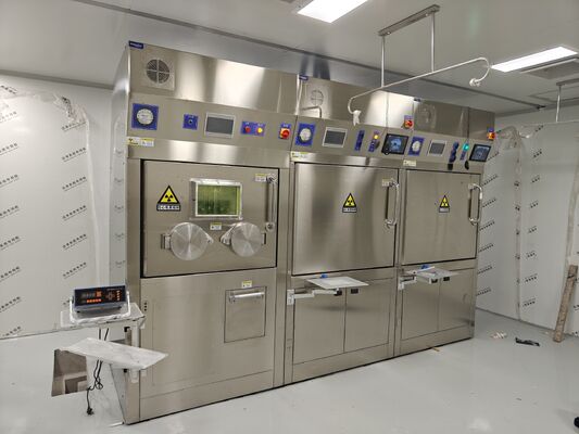 خلية ساخنة بمرشح كربون نشط مع تحكم بالذكاء الاصطناعي وترشيح HEPA للحماية من الإشعاع النووي