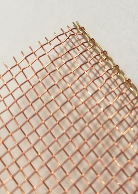 0.05mm 99.95 شاشة شبكة أسلاك نحاسية نقية لنافذة التصوير بالرنين المغناطيسي RF