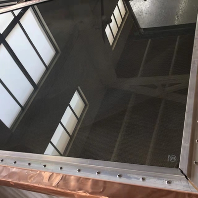 2 زجاج نوافذ Rf محمية من أجل Mri Shielding نحاسي شبكة بالداخل