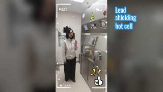 I-131 خلية ساخنة مع درع مكافئ للرصاص